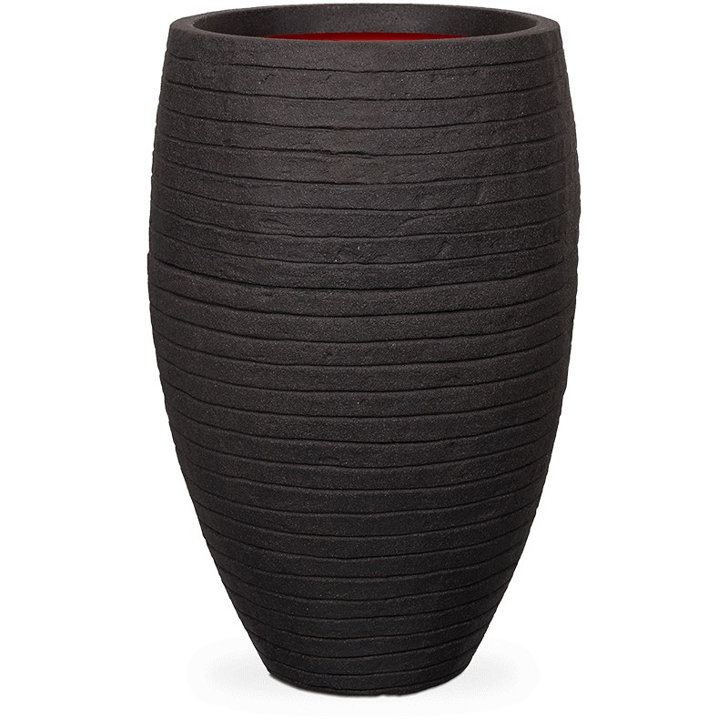 Výprodej květináčů - Capi Nature Row Elegant Deluxe Black 56x86cm