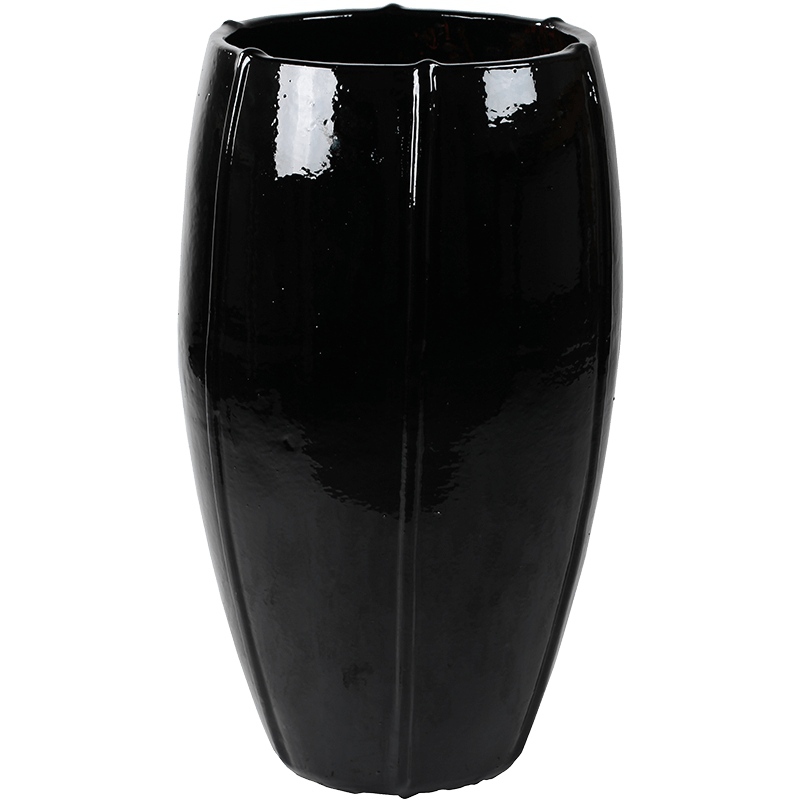 Keramické květináče - Moda Vase Black 43x74cm