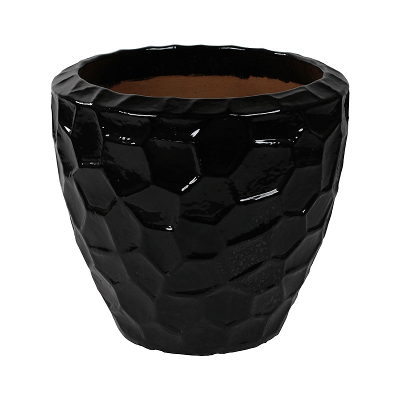 Keramické květináče - Black Couple Relief 55x50cm