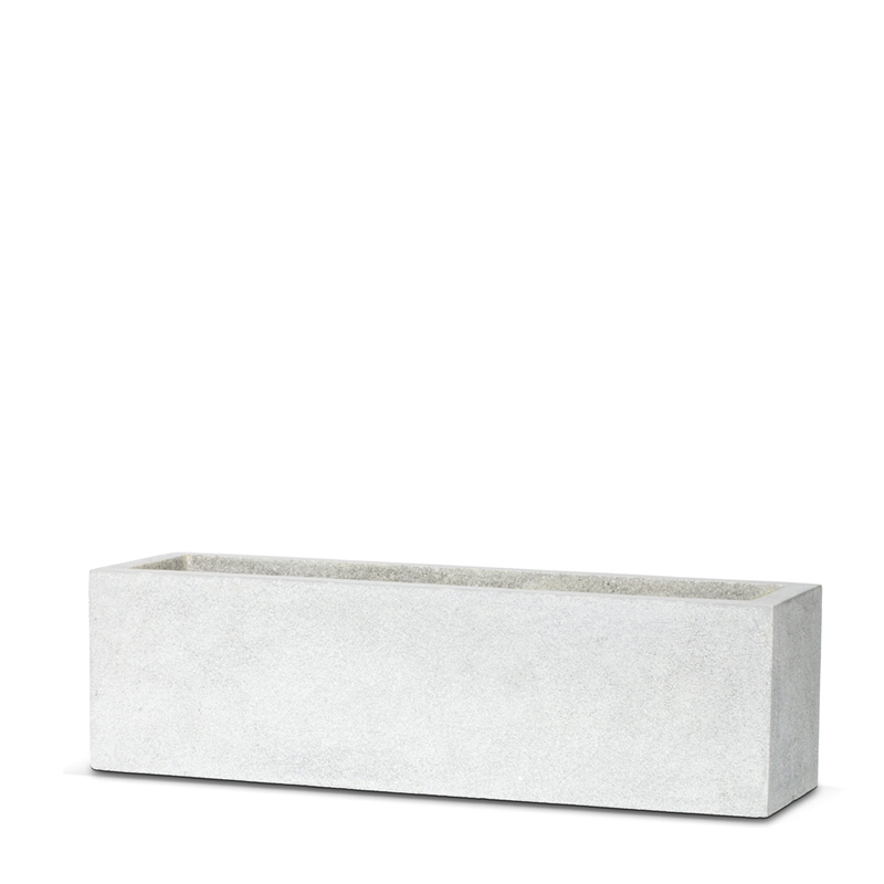 Venkovní květináče - Capi Lux truhlík šedý 73x21x21cm