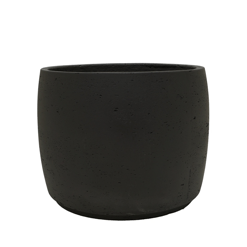 Ostatní květináče - Květináč Valerie M černý matný 29x22cm