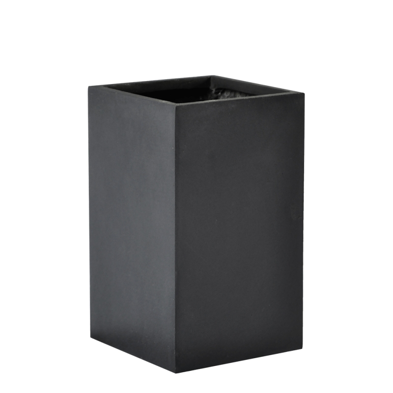 Ostatní květináče - Basic Cube Dark Grey 15x15x26cm