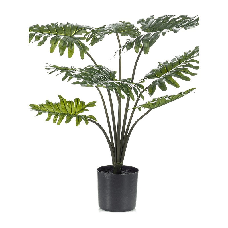 Umělé květiny - Umělý Philodendron Bush 8 listů 60cm