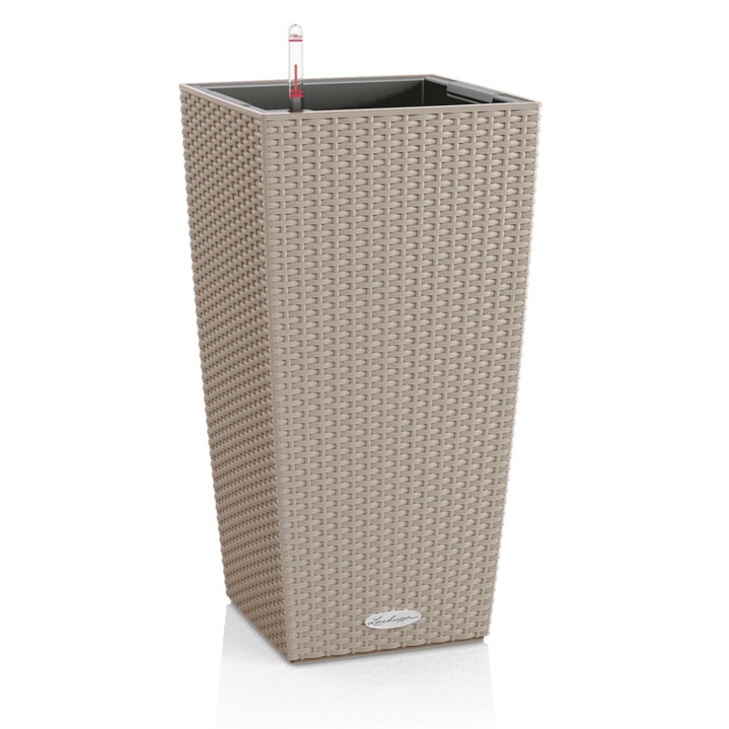 Lechuza květináče - Lechuza Cubico Cottage 40 Sand Brown komplet