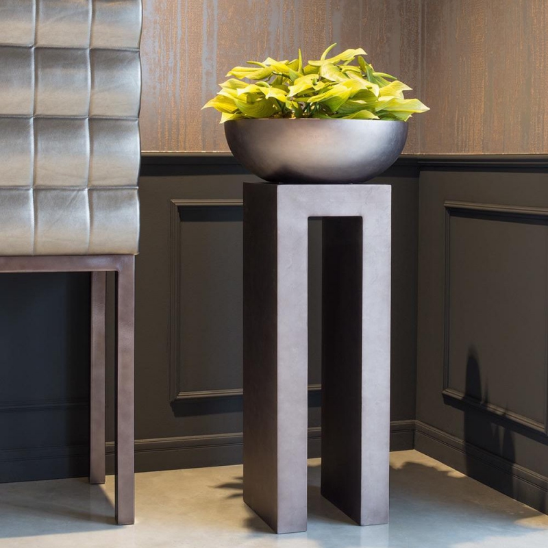 Luxusní květináče - Royal podstavec champagne rose 35x35x100cm