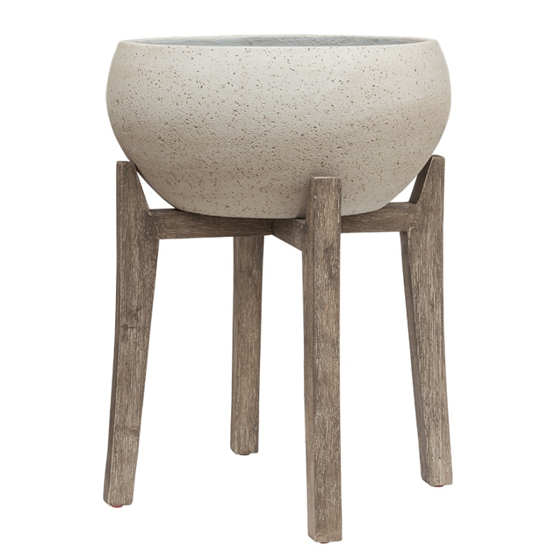 Luxusní květináče - Retro květináč Cibey M Beige 47x54cm