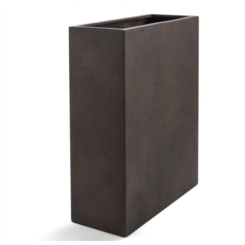 Venkovní květináče - D-lite vysoký truhlík M Rusty Iron Concrete 69x26x64cm