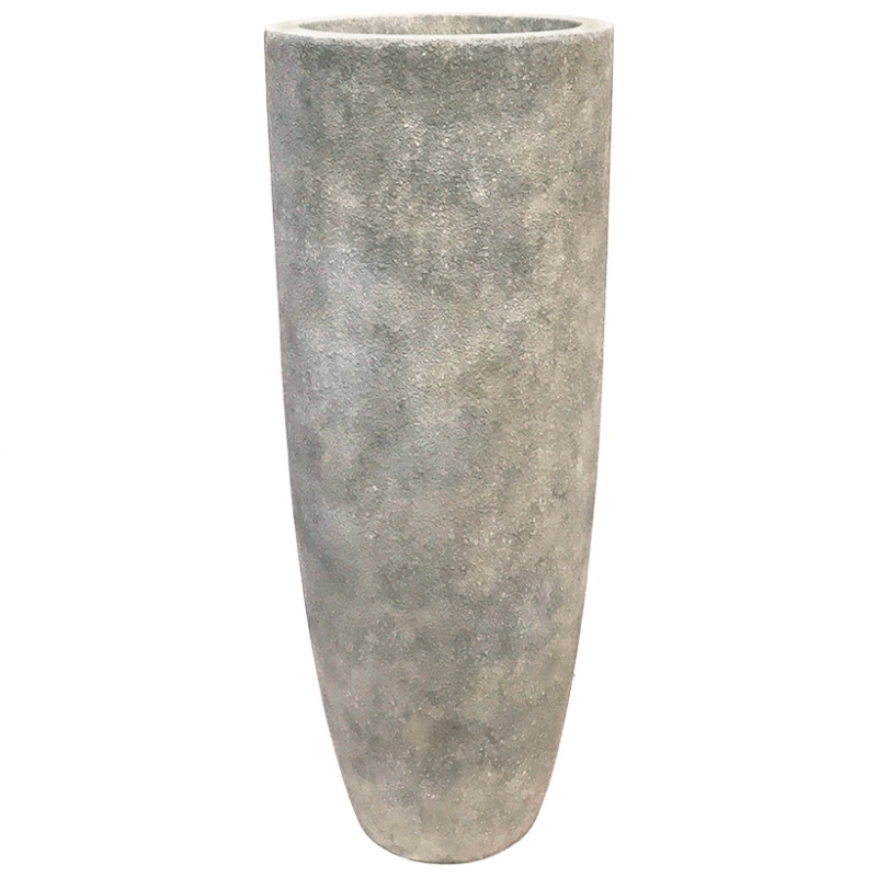 Luxusní květináče - Lite stone luna grey 36x91cm