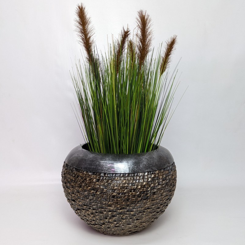 Luxusní květináče - Lite Universe Layer Globe Bronze 28x20cm