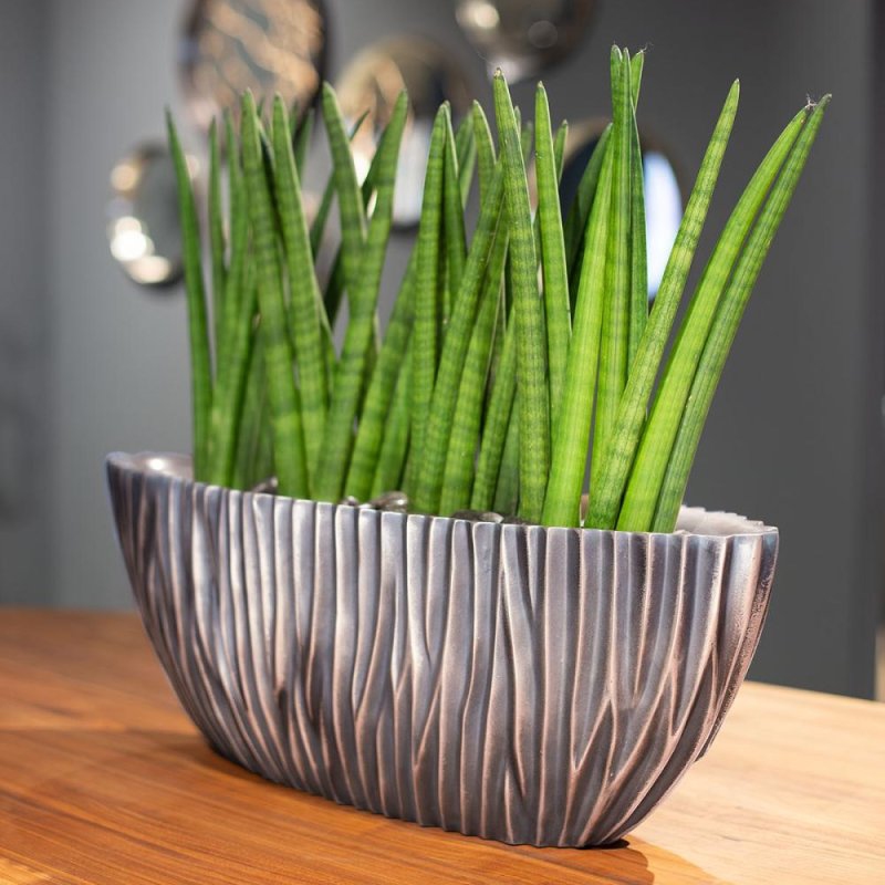 Luxusní květináče - River Oval Bronze 75x25x25cm