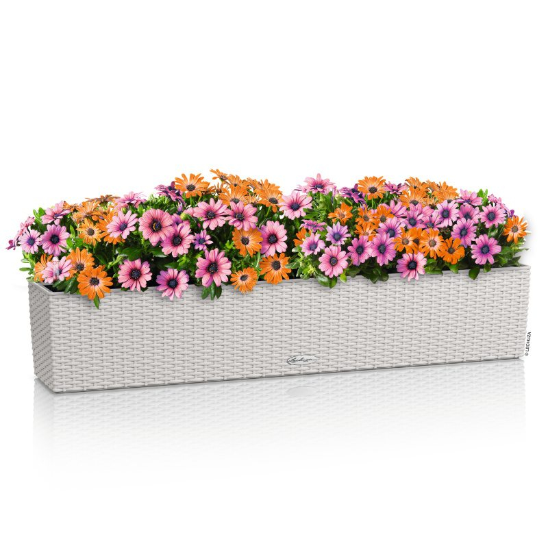 Lechuza květináče - Lechuza Balconera Cottage 100 Light Grey komplet