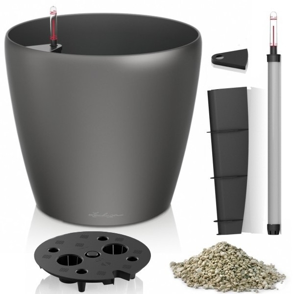 Lechuza květináče - Lechuza Classico 43 Antracit komplet