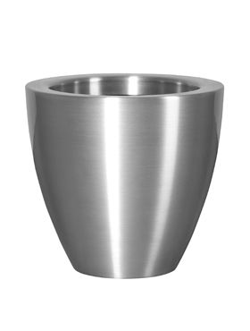 Kovové květináče - Aluminium Bubba Natur 49x45cm