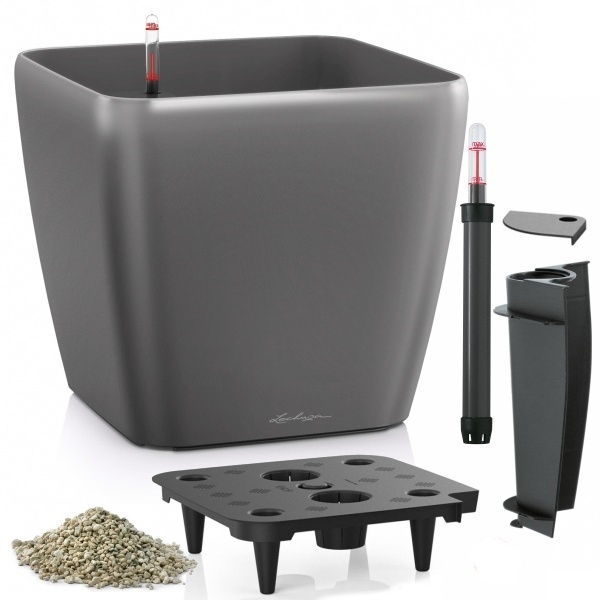 Lechuza květináče - Lechuza Quadro 50 Antracit komplet