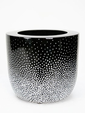 Luxusní květináče - Eggmosaic Couple Snow 20x17cm