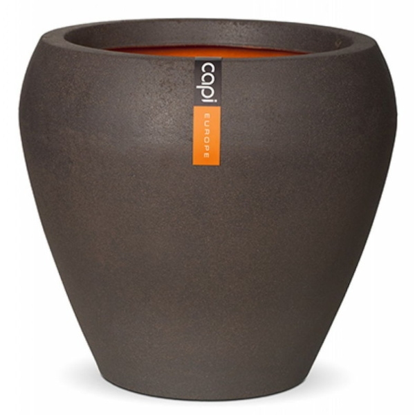 Venkovní květináče - Capi Tutch Vase Taps Black 42x38cm