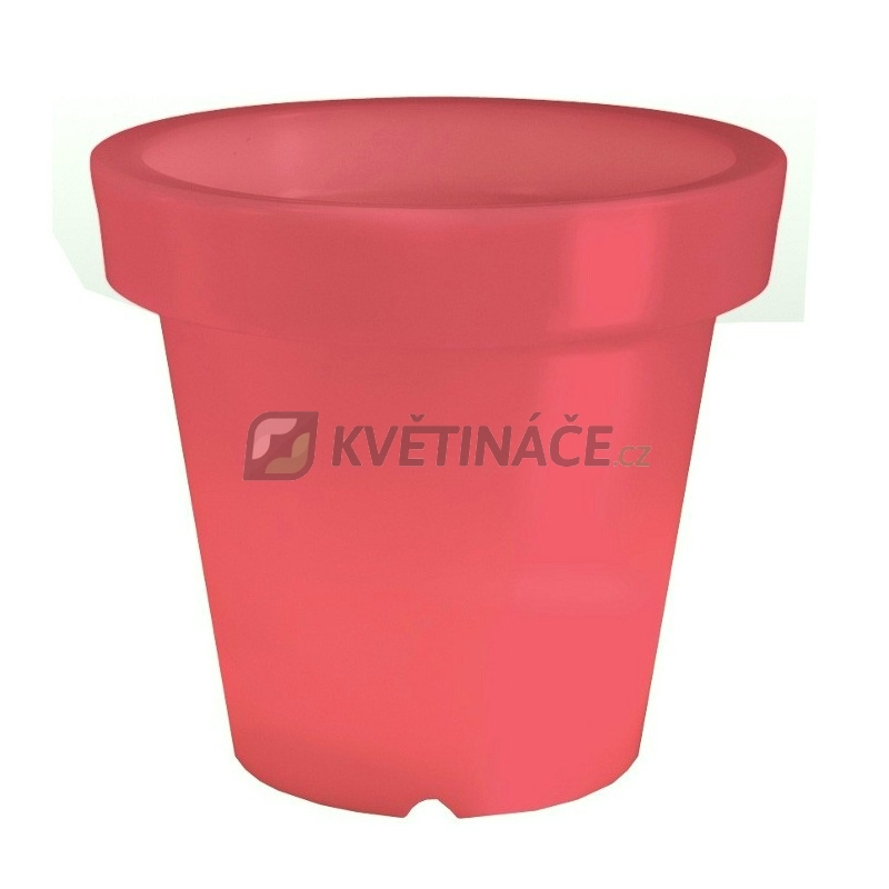 Svítící květináče - Svítící květináč Classic Red 44x40cm