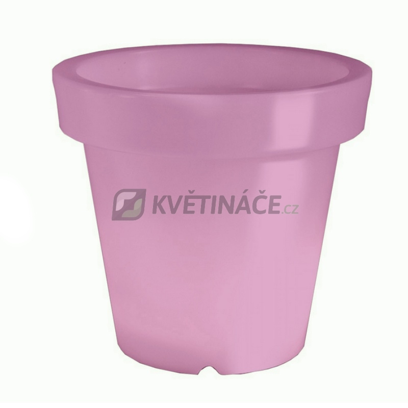 Svítící květináče - Svítící květináč Classic Pink 44x40cm