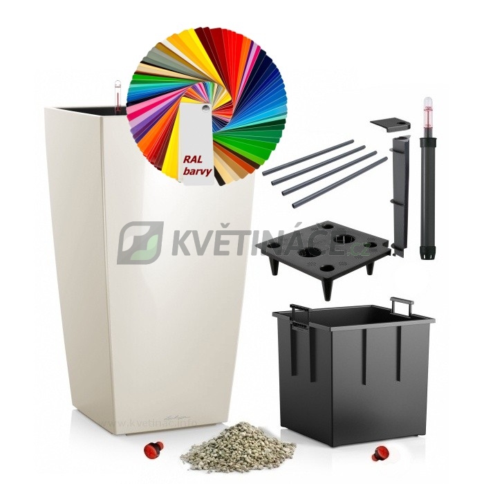 Lechuza květináče - Lechuza Cubico 30 vlastní barva RAL komplet