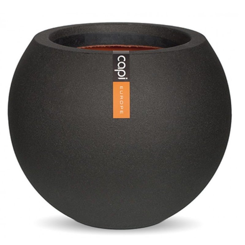 Venkovní květináče - Capi Tutch Ball Black 51x40cm
