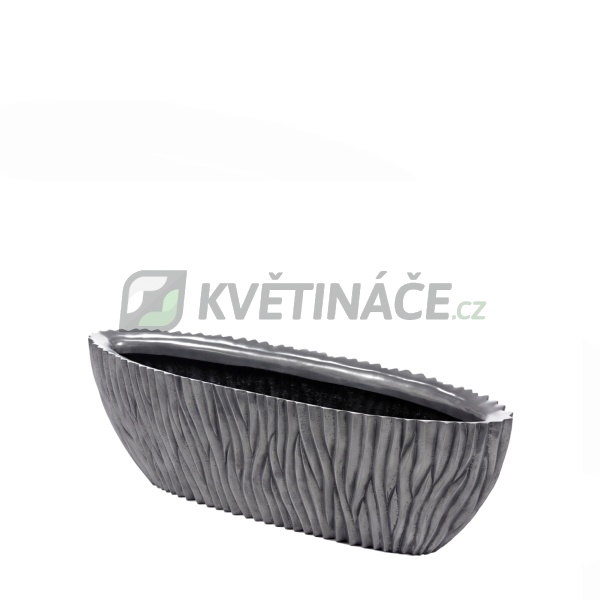 Luxusní květináče - River Oval Aluminium 75x25x25cm