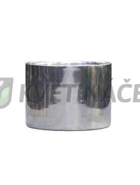 Kovové květináče - Aluminium Polished Cylinder 42x37cm