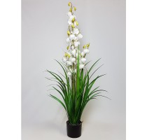 Umělá Yucca vláknitá bílá 120cm