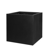 Fiberstone Square Black 50x50x50cm