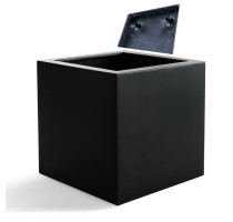 Alfa cube černý s kolečky 40x40x40cm