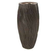 River Vase Antik Dark Bronze 45x100cm